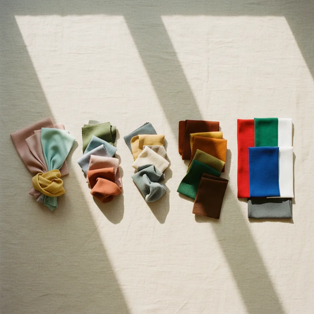 Die vier Farbpaletten der Jahreszeitentypen im direkten Vergleich