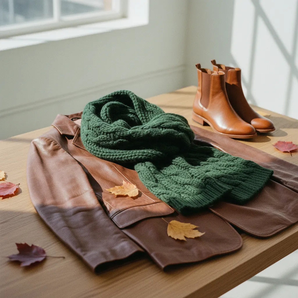 Leder, Strick und warme Erdtöne: Die Schlüsselmaterialien der Herbstmode 2026