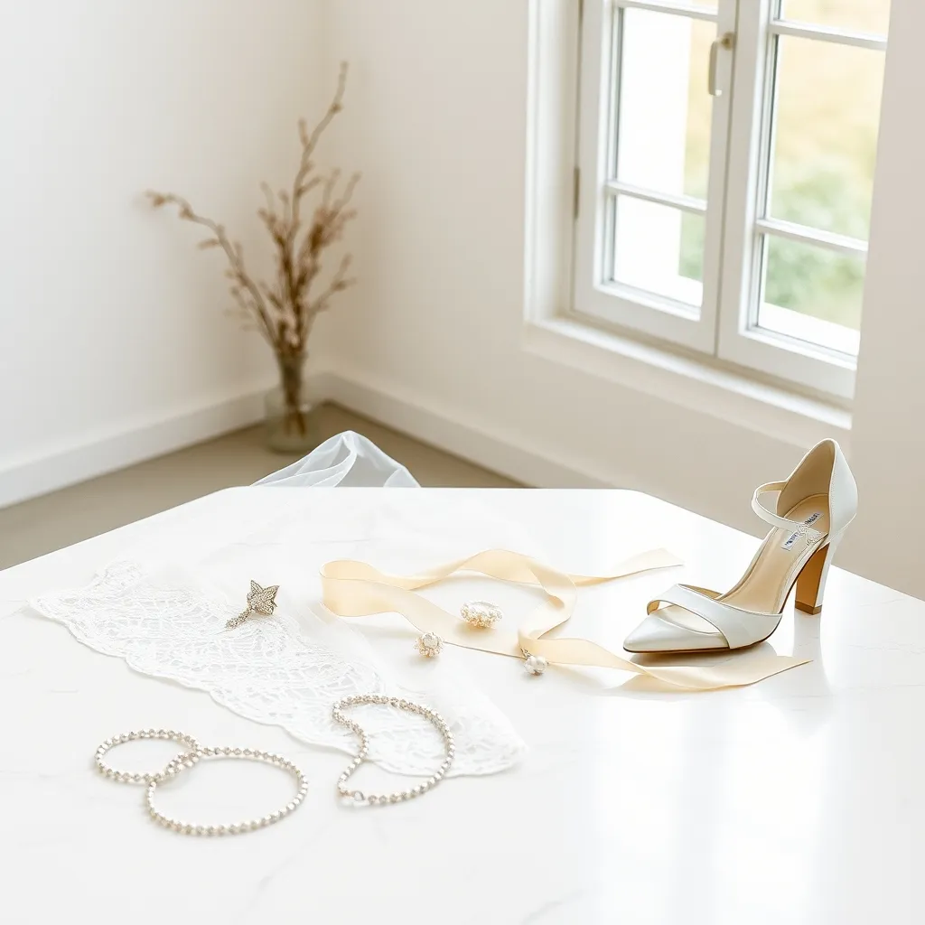 Die passenden Accessoires runden den Brautlook perfekt ab