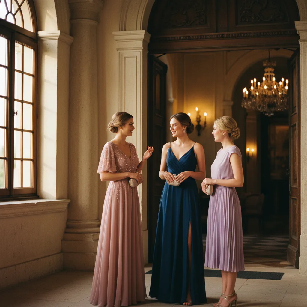 Verschiedene Dresscode-Interpretationen für festliche Hochzeitsgäste