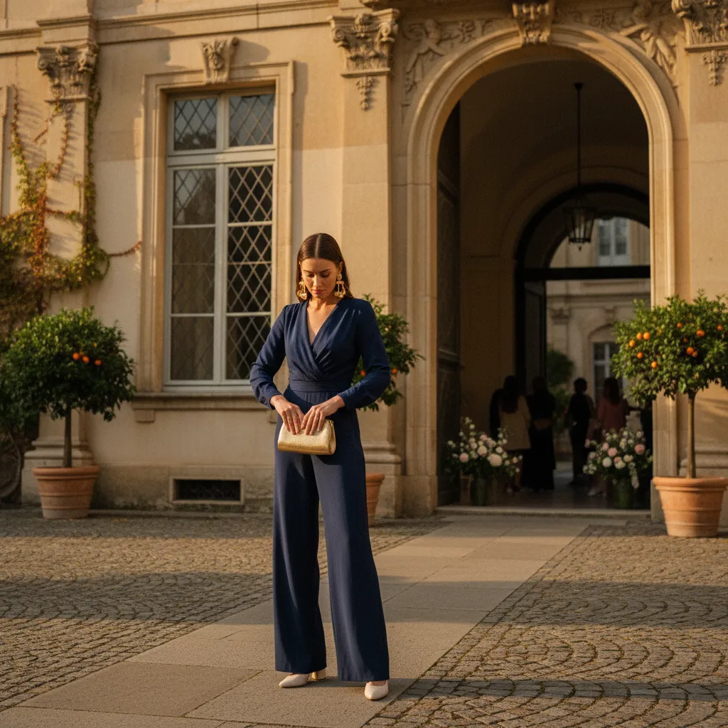 Moderner Jumpsuit als stilvolle Alternative zum klassischen Hochzeitsgastkleid