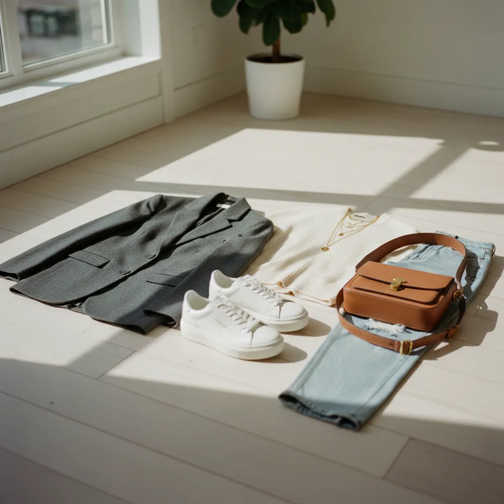 Die wichtigsten Streetstyle-Basics auf einen Blick: Blazer, Jeans, Sneakers und Accessoires