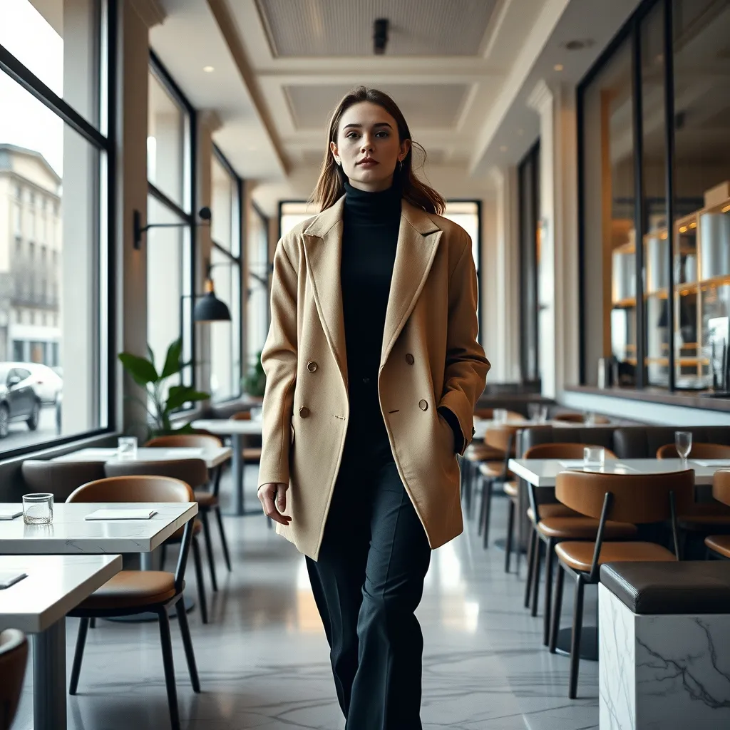 Lässiger Oversize-Blazer in Beige für den modernen Alltags-Look