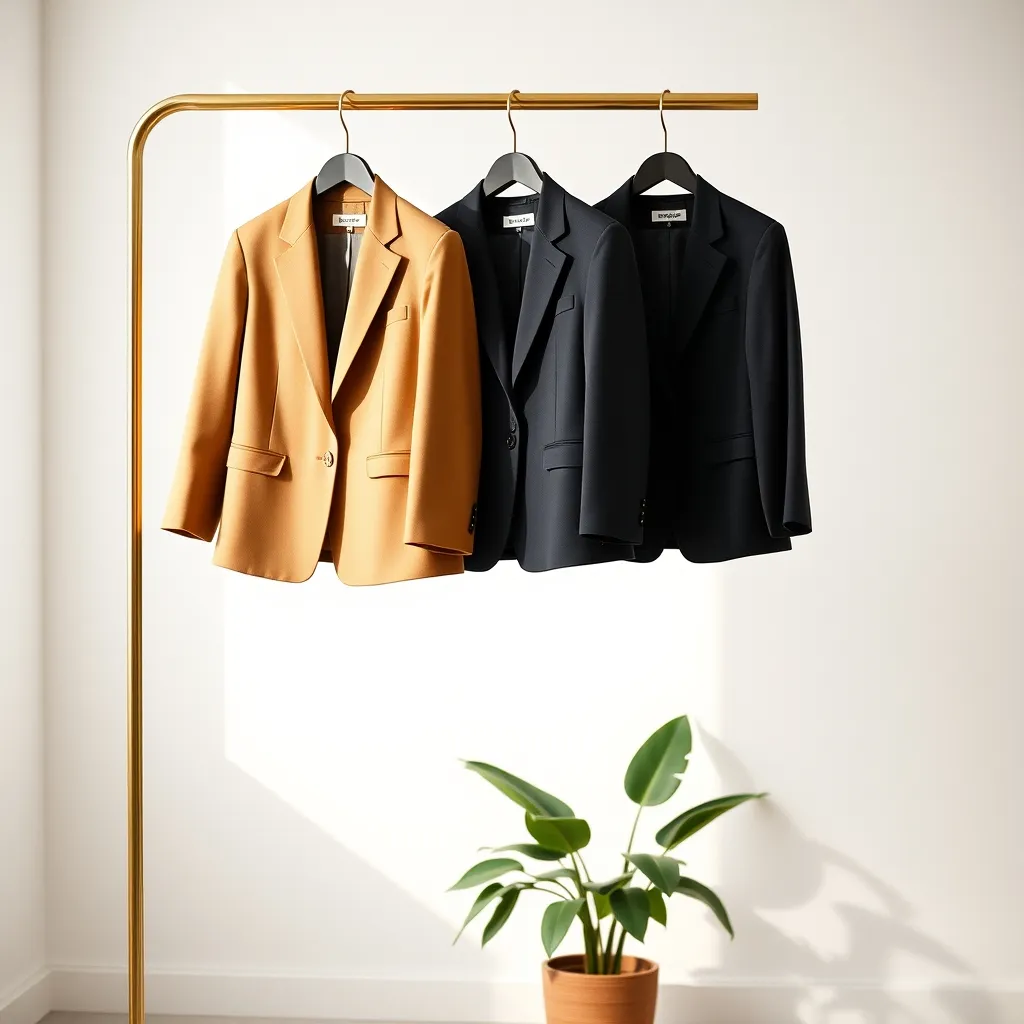 Die drei wichtigsten Blazer-Farben: Schwarz, Marineblau und Camel