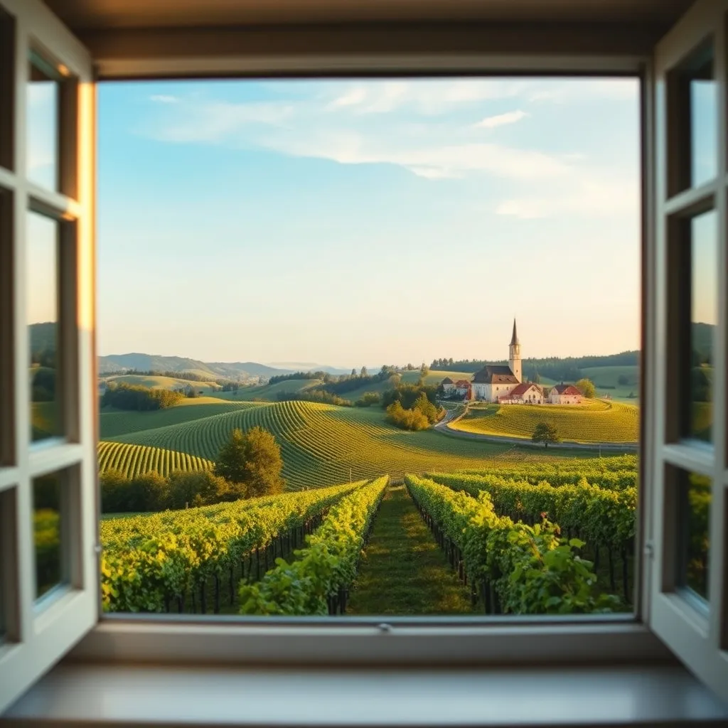 Die niederösterreichische Landschaft rund um Felixdorf
