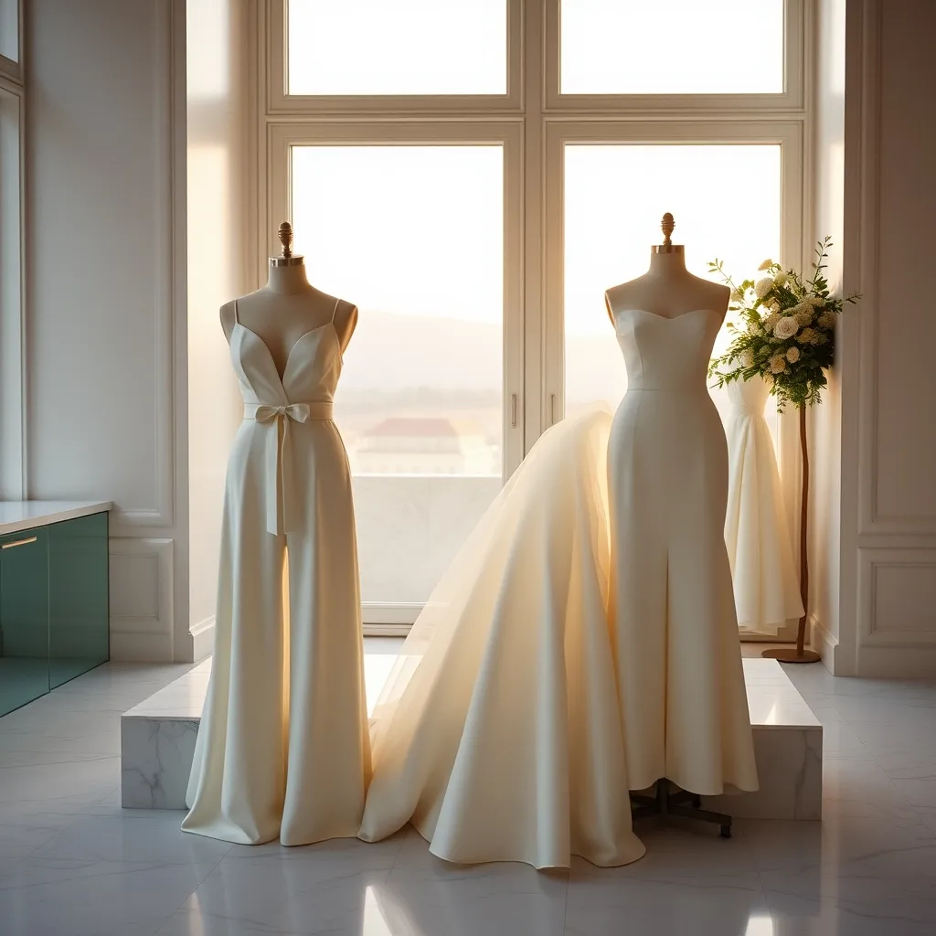 Moderne Alternativen: Braut-Jumpsuit und minimalistisches Hochzeitskleid