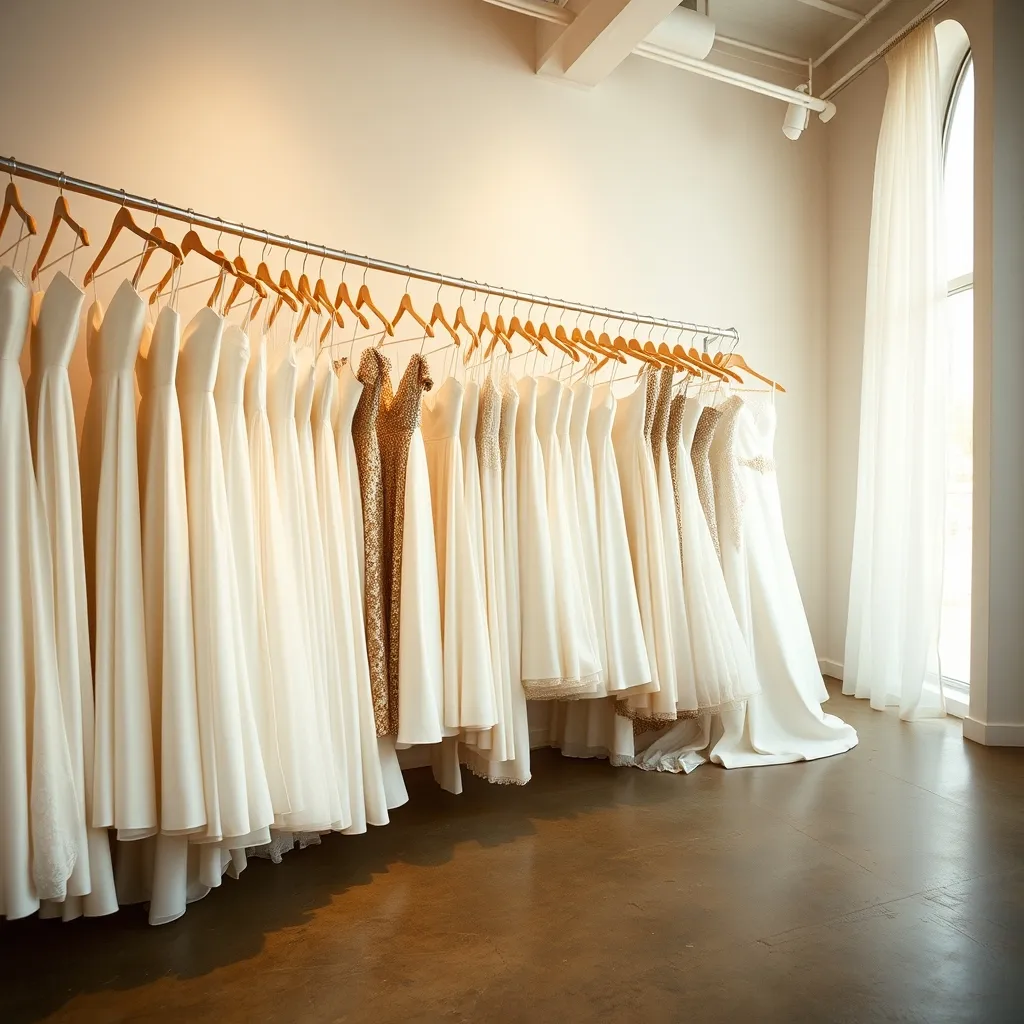Auswahl an Designer-Brautkleidern im Kärntner Brautoutlet