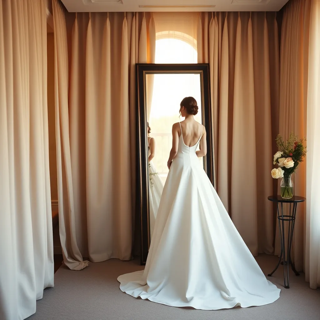 Die Anprobe ist der emotionalste Moment bei der Brautkleidsuche