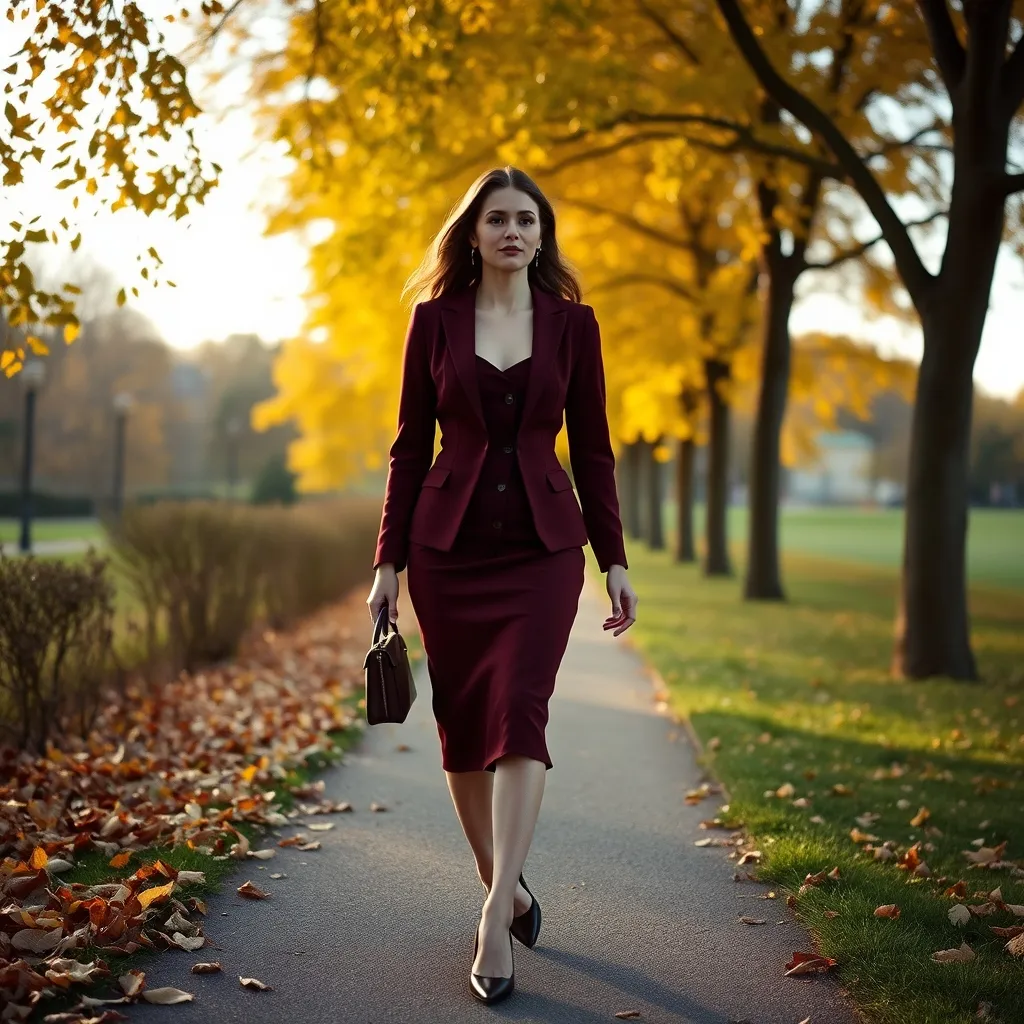 Herbstliches Taufoutfit in warmem Bordeaux mit passendem Blazer