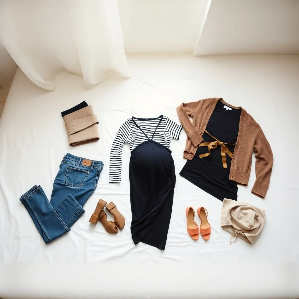 Eine durchdachte Capsule Wardrobe mit wenigen Teilen für die gesamte Schwangerschaft