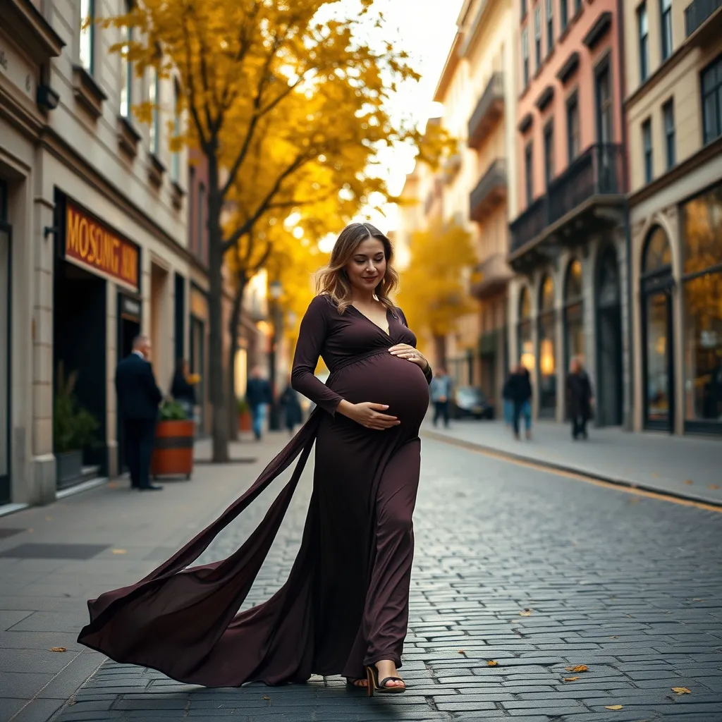 Umstandsmode im dritten Trimester: Maxikleider sind bequem und elegant zugleich