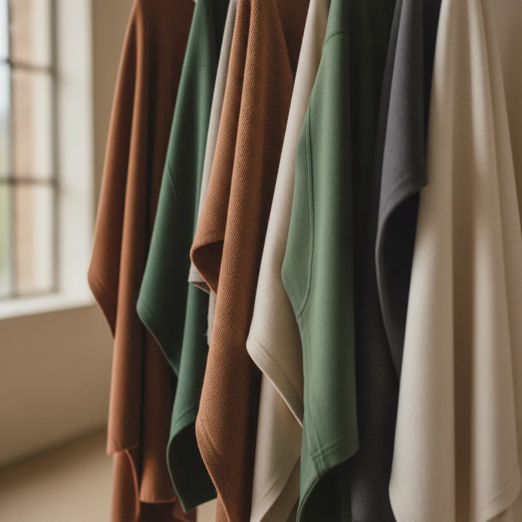 Nachhaltige Materialien wie Merinowolle und Tencel verleihen Athleisure-Stücken eine edle Haptik
