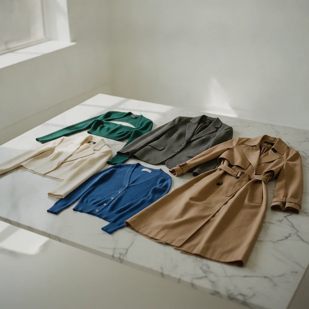 Fünf Jackentypen im Überblick: Blazer, Bolero, Longblazer, Strickjacke und Trenchcoat