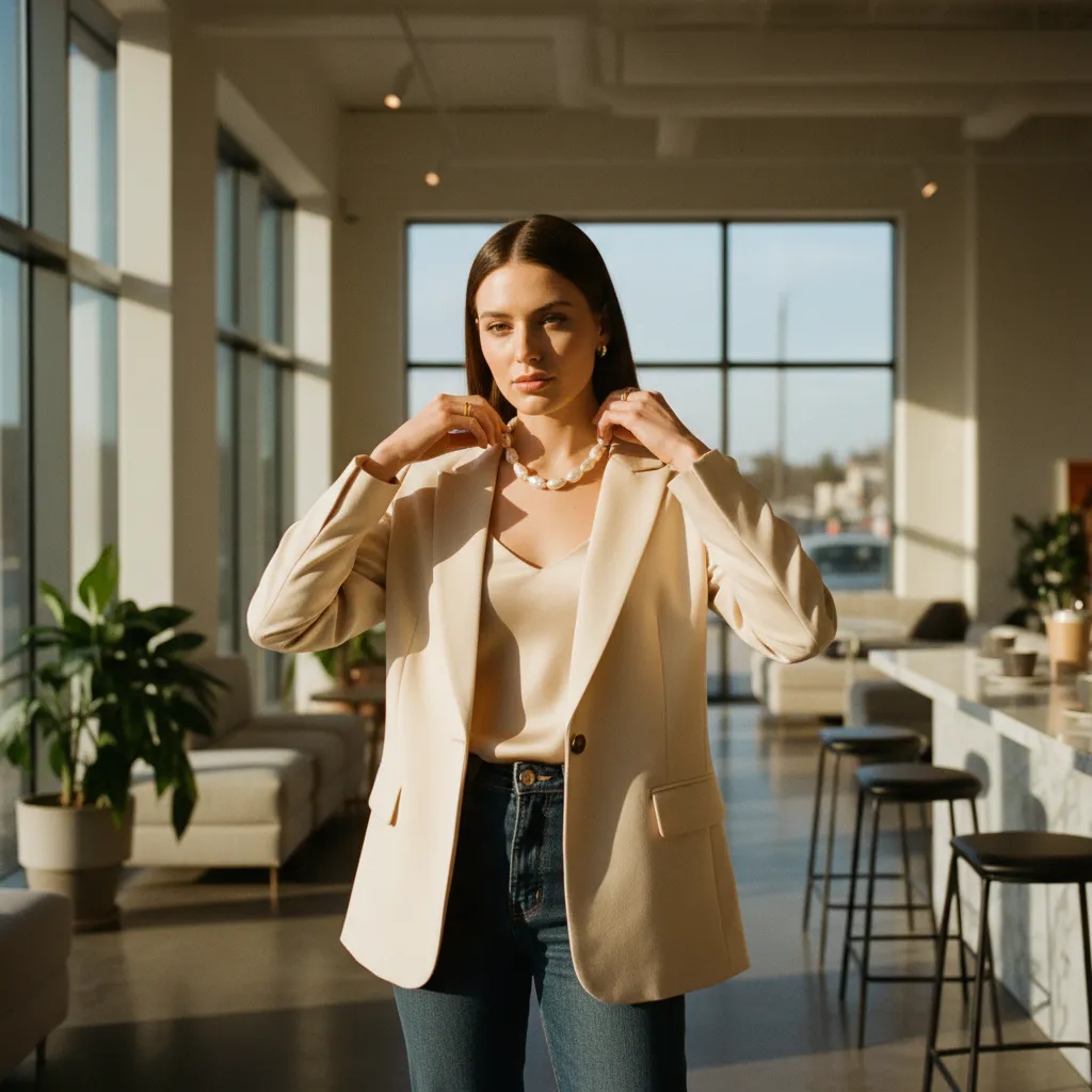 Barockperlen zum Blazer: Schmuck-Styling für den eleganten Alltag