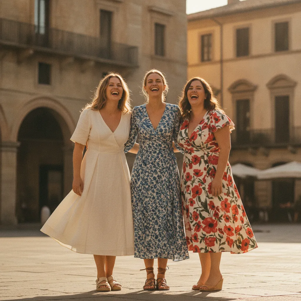 Italienische Sommerkleider in verschiedenen Schnitten für jeden Figurtyp
