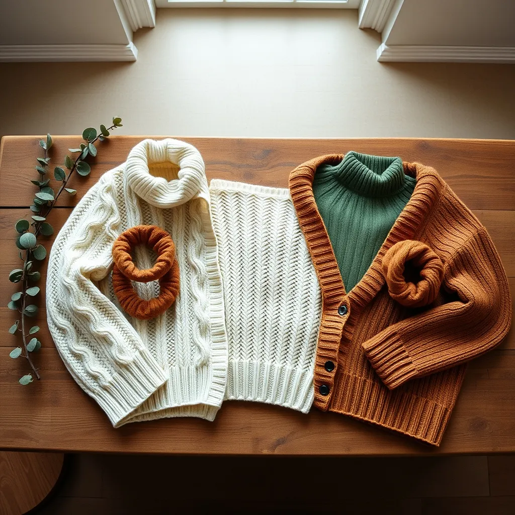 Die Trendfarben der Strickmode 2026: Creme, Salbeigrün und Cognac im Überblick