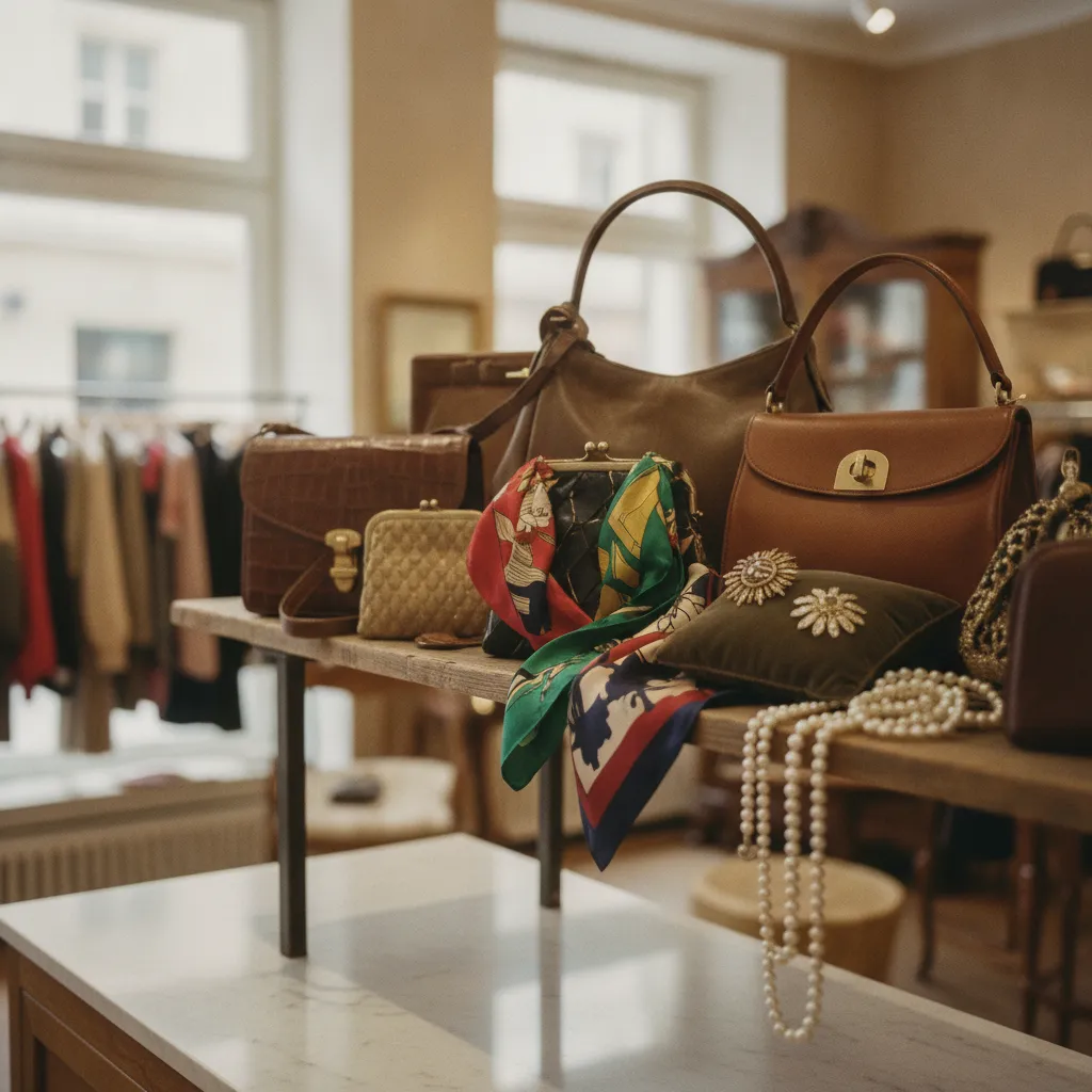 Designerstücke aus zweiter Hand: Handtaschen und Accessoires in einem Wiener Vintage-Geschäft
