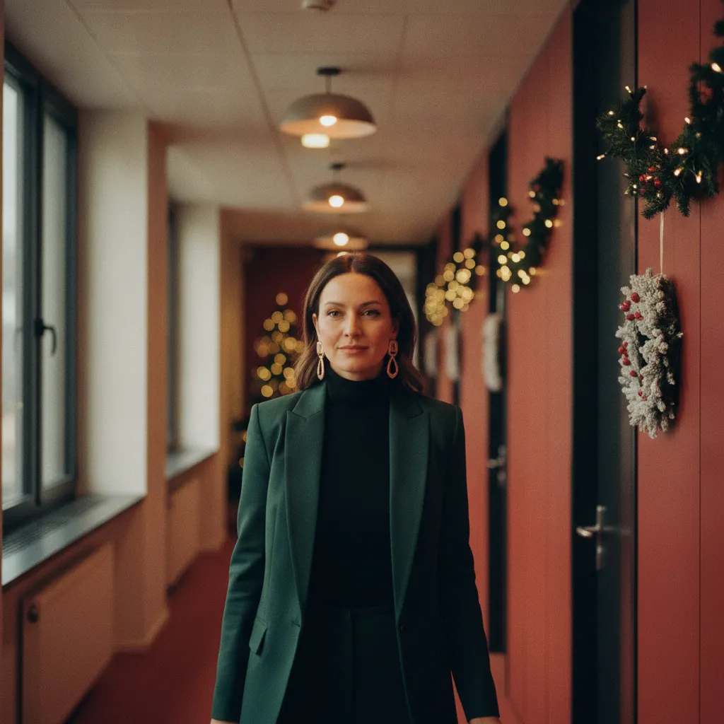 Sportlich-eleganter Blazer-Look für die Firmenweihnachtsfeier