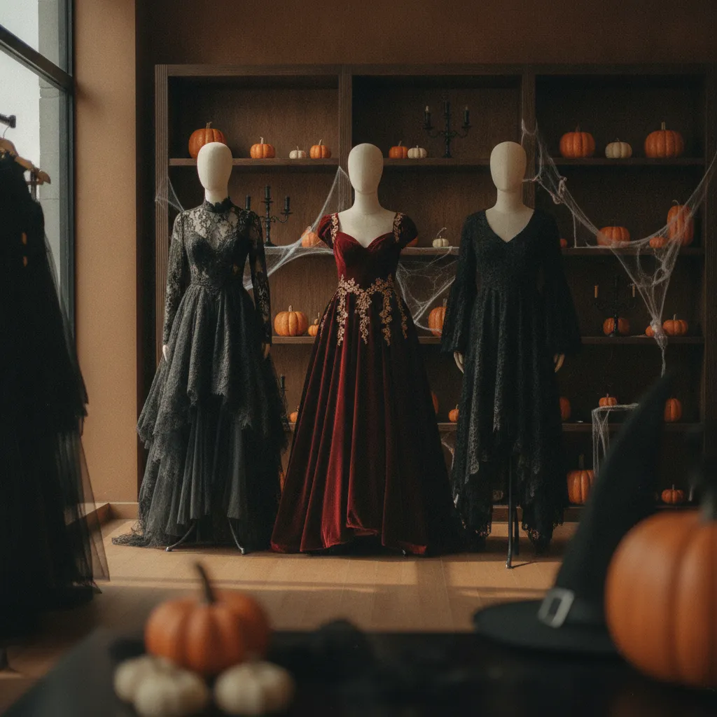 Drei klassische Halloween Kleider für Damen im direkten Vergleich