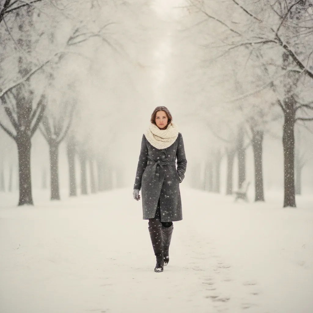 Skechers Winterstiefel im stylischen Alltagsoutfit bei Schnee und Kälte