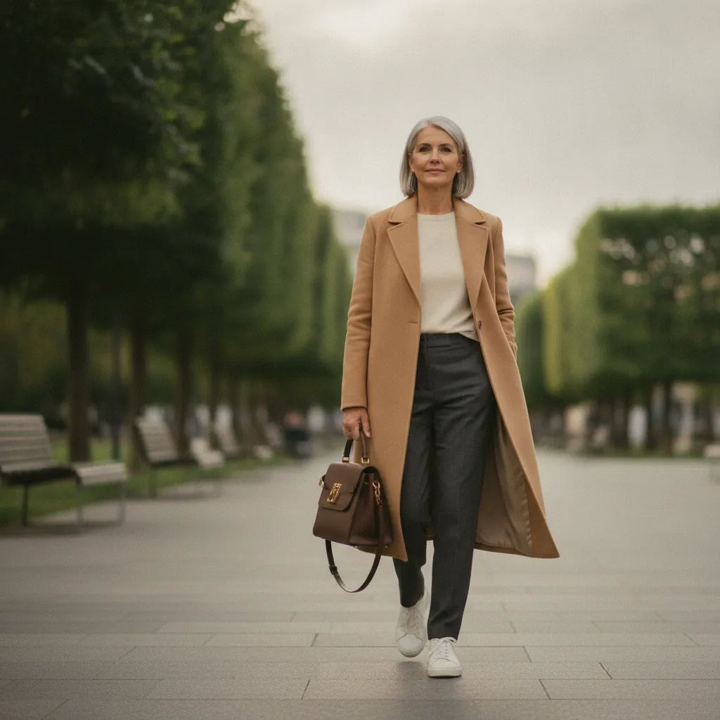 Sneaker elegant gestylt: Auch ab 50 ein stilsicherer Look
