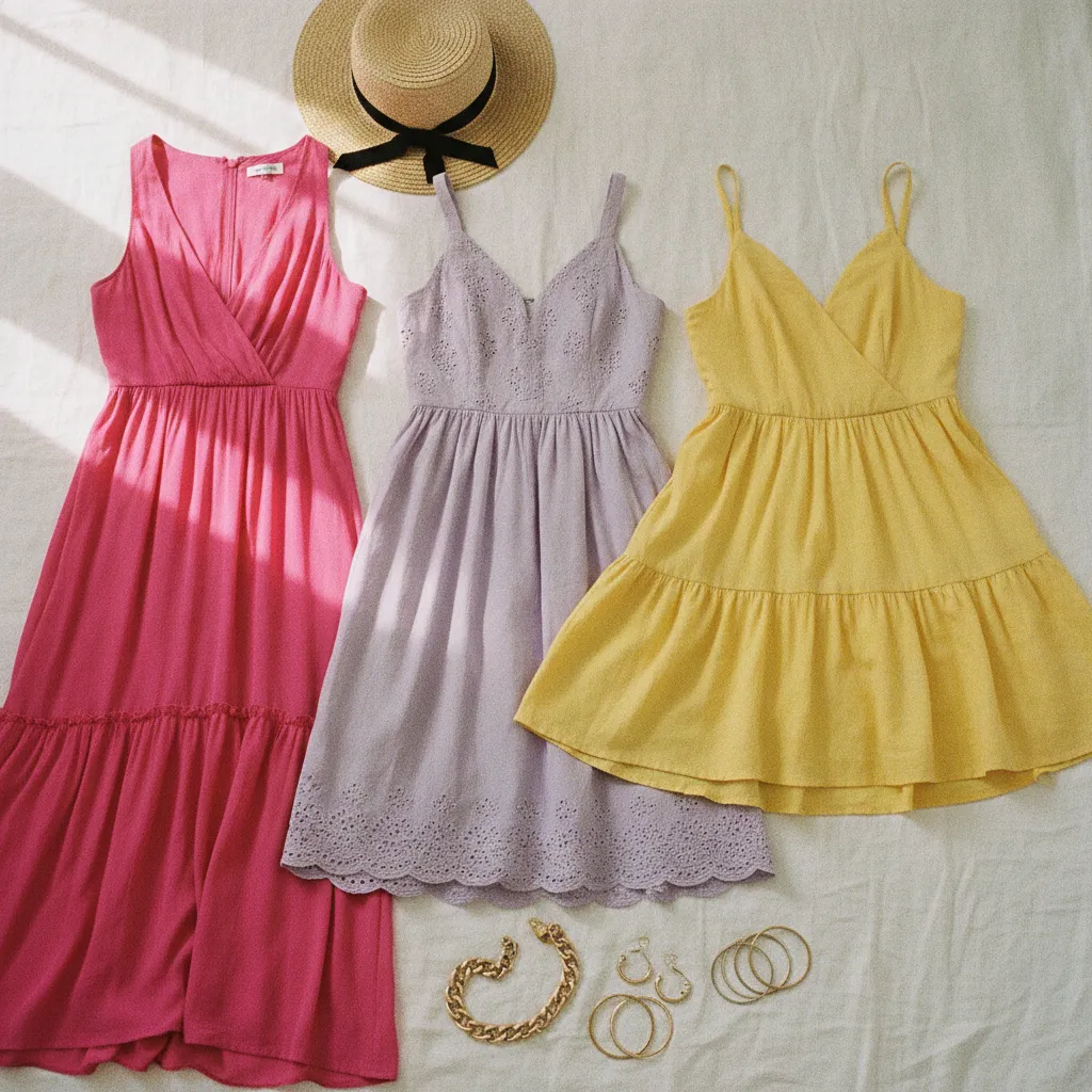 Die Trendfarben 2023: Fuchsia, Lavendel und Sonnengelb bei Sommerkleidern für Damen