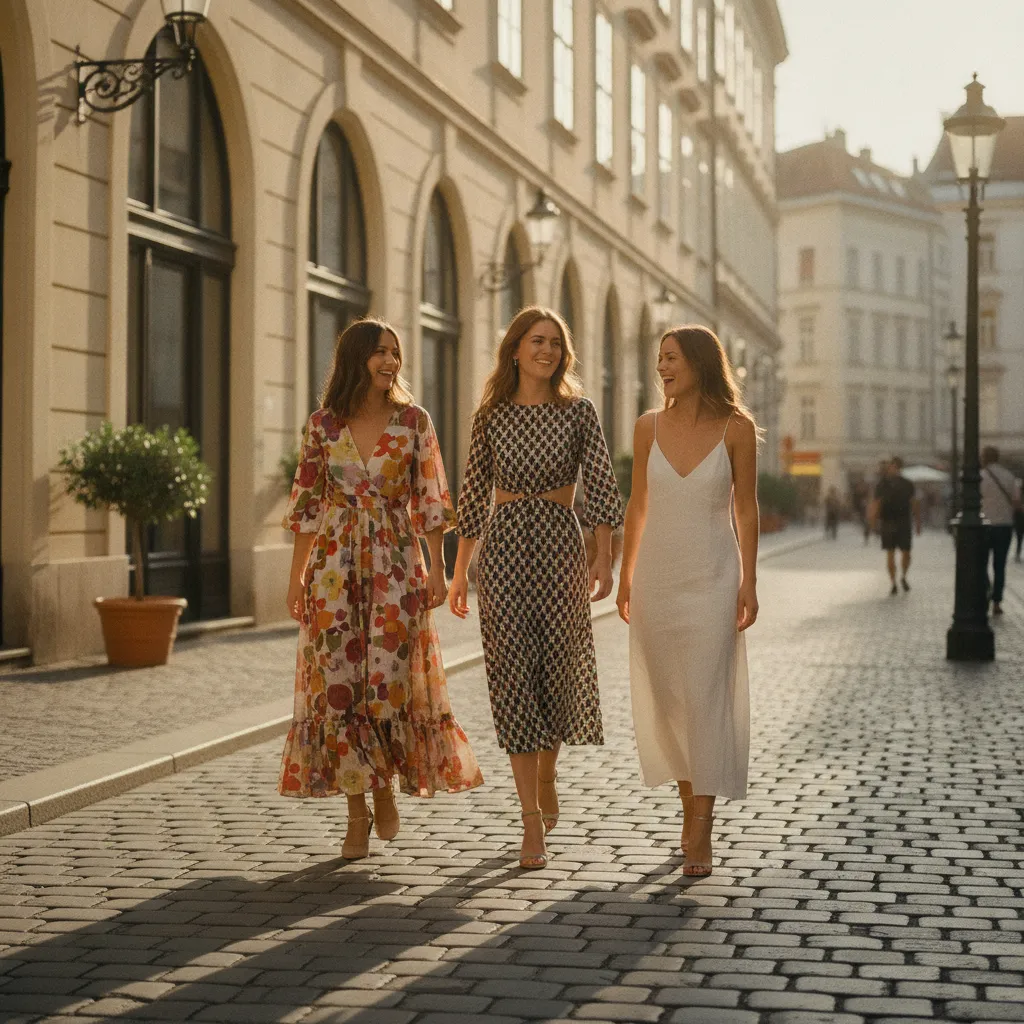 Verschiedene Sommerkleid-Stile 2023: Maxi, Cut-Out und minimalistisches Leinen im Vergleich