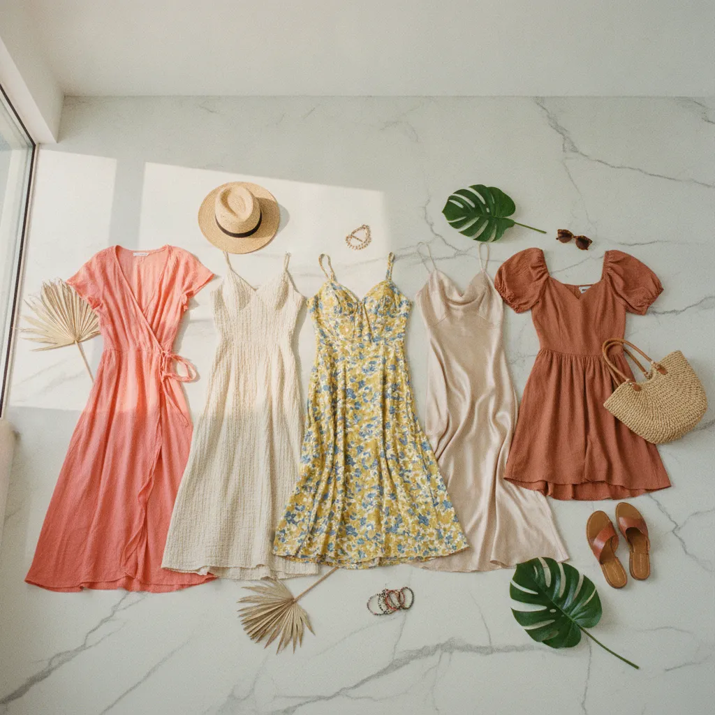 Fünf verschiedene Sommerkleid-Styles im direkten Vergleich