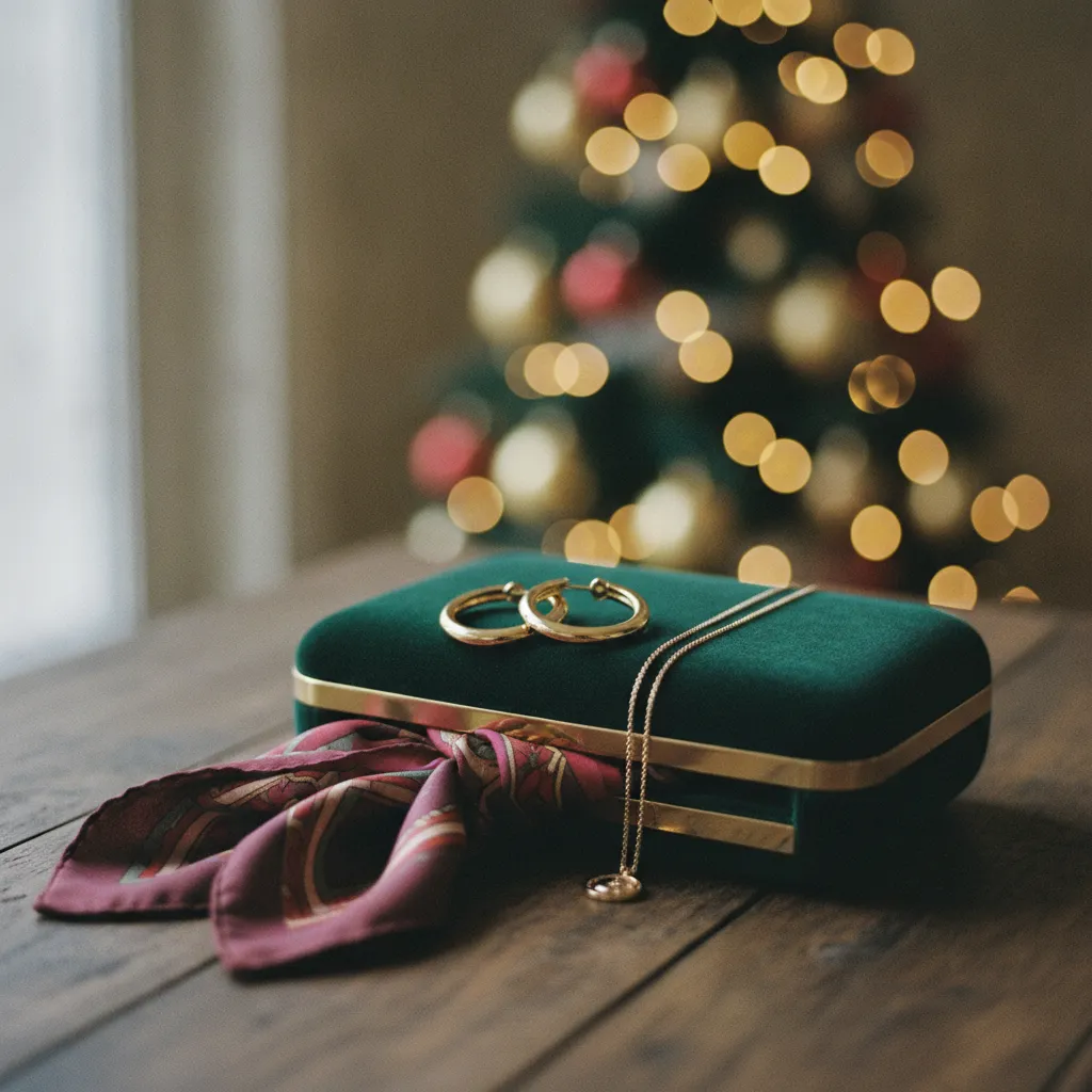 Die richtigen Accessoires verwandeln jedes schlichte Outfit in einen festlichen Weihnachtslook