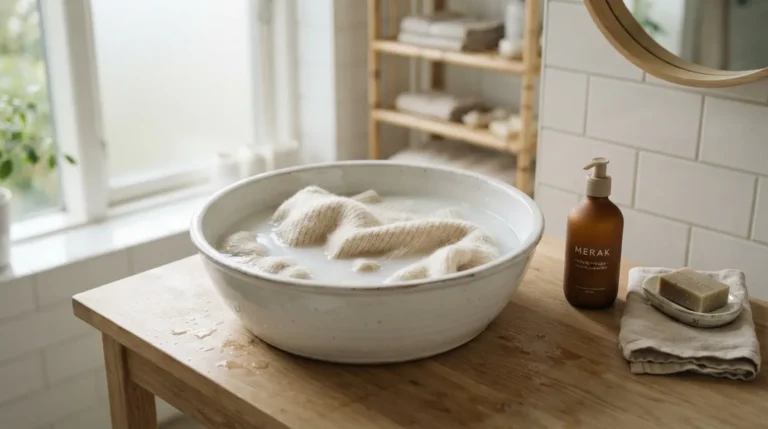 Eingelaufenen Pullover retten: der Trick mit dem Haarspülung-Bad